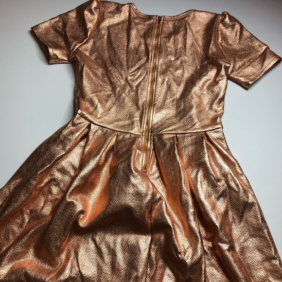 L Elegant Amelia Dress in Copper - Picture 2 of 2